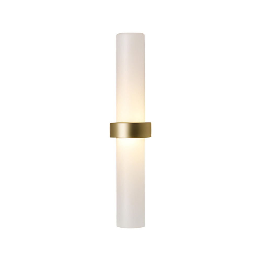 GlowLight – moderne vegglampe laget av rør i matt glass i varm hvit for stuen