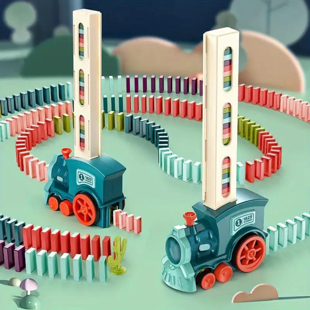 Montessori Domino vlak | Domino kameny pro děti