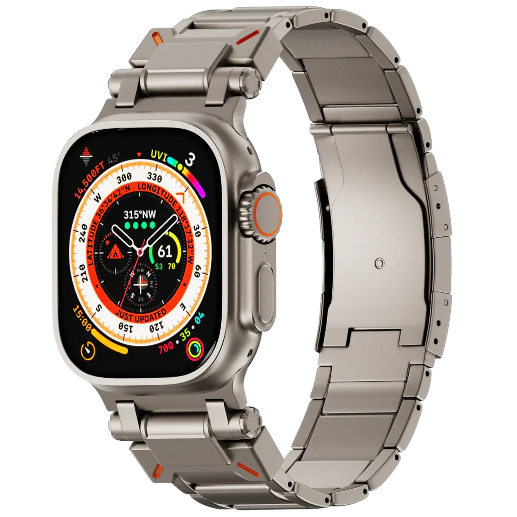 Luxe titanium band voor Apple Watch
