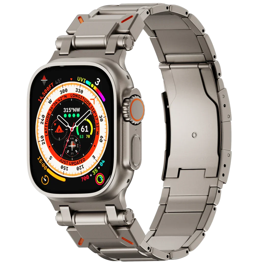 Luxe titanium band voor Apple Watch