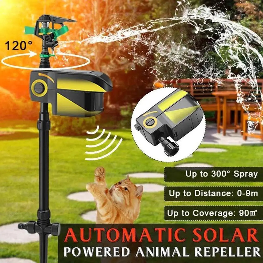 Irrigatore da giardino automatico con sensore di movimento per allontanare animali - Irrigatore esterno per prato e giardino con sensore animale