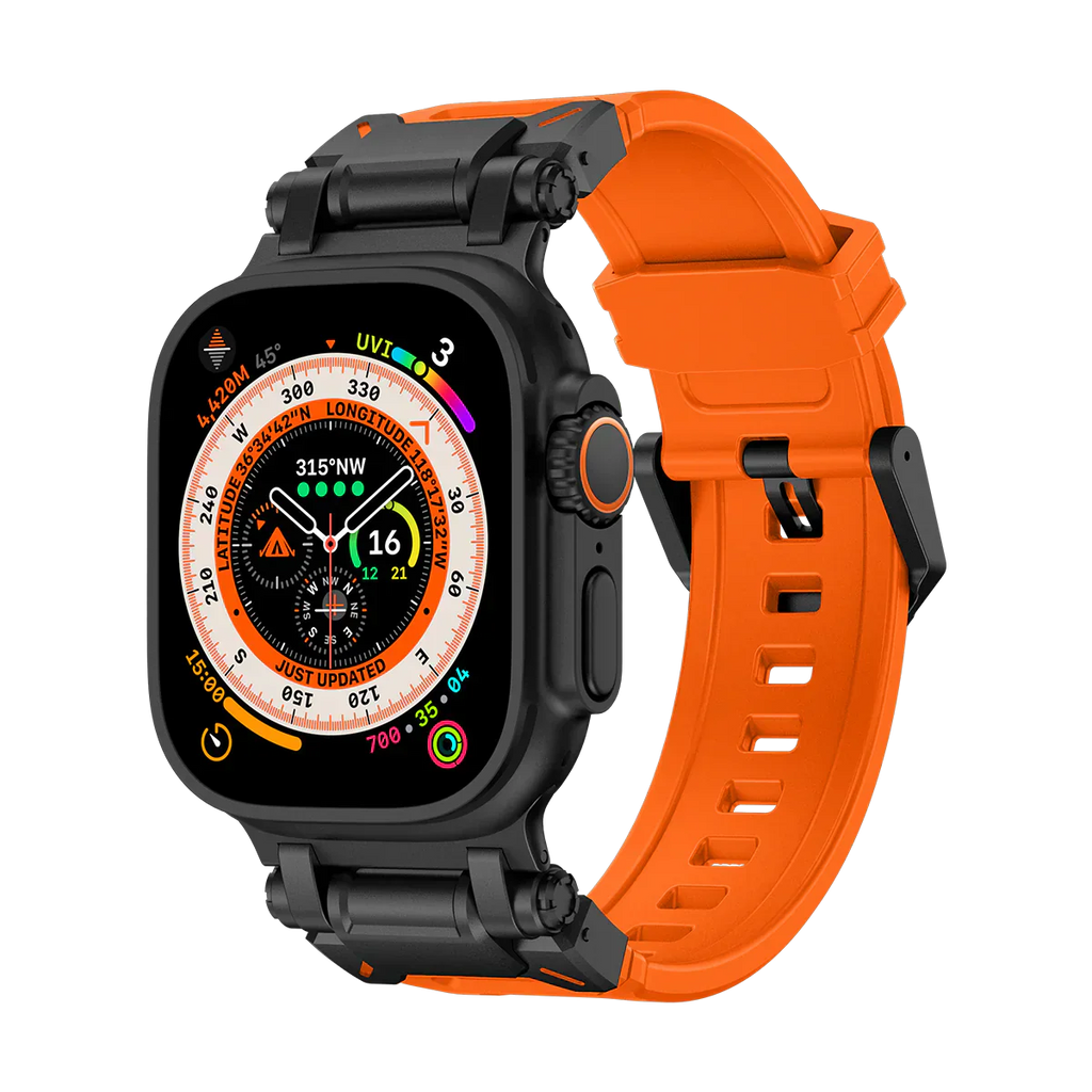 Új titán fém fej szilikon szíj Apple Watch-hoz