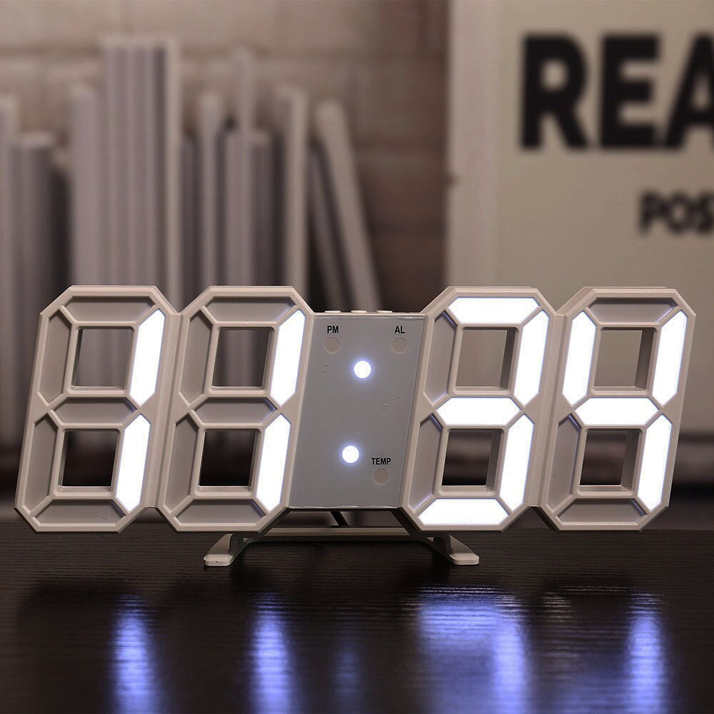 BrightGlow - Reloj de Pared Digital LED