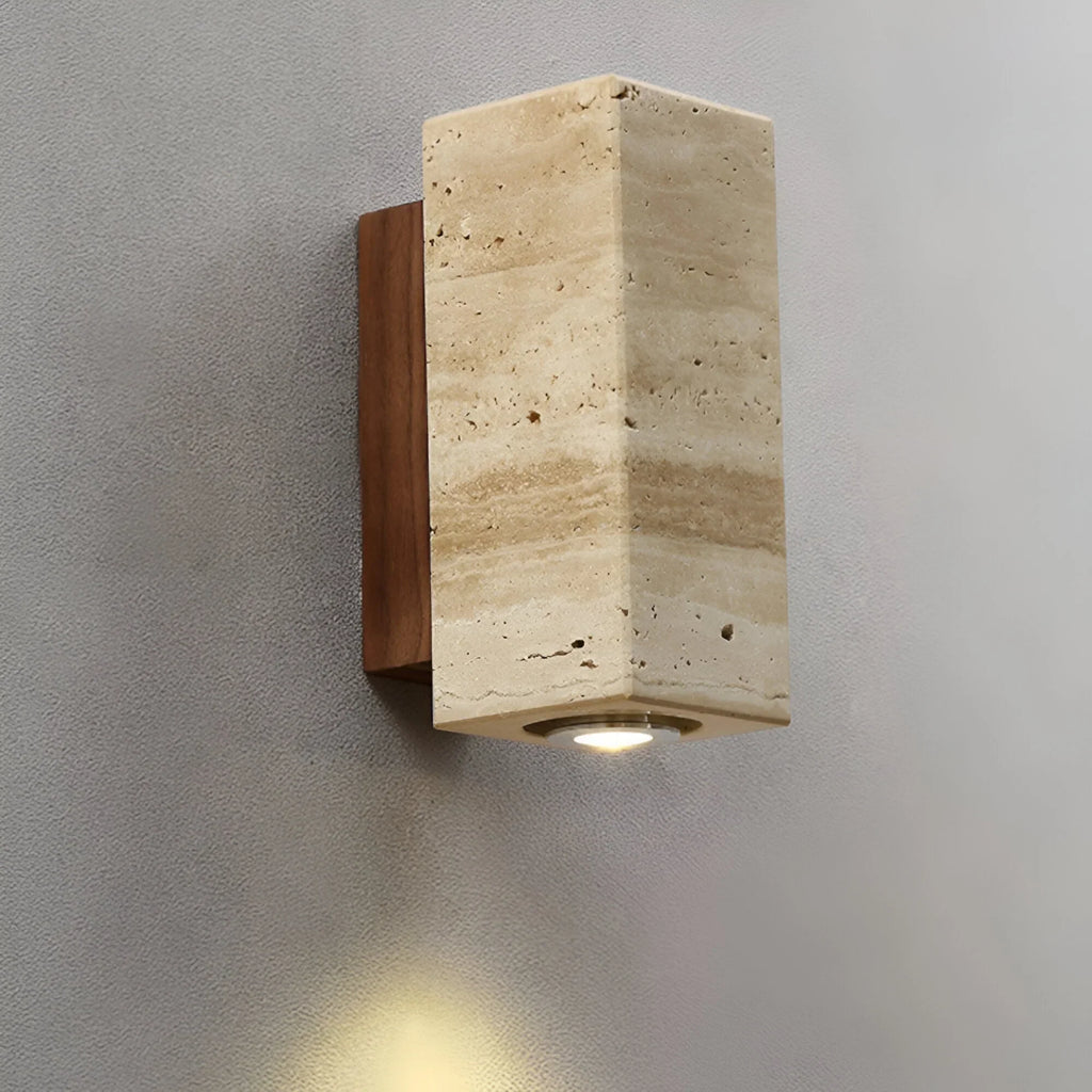 Applique murale élégante en travertin naturel TerraLuxe design
