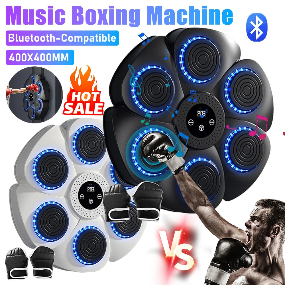 Machine de boxe musicale intelligente pour entraînements interactifs de frappe