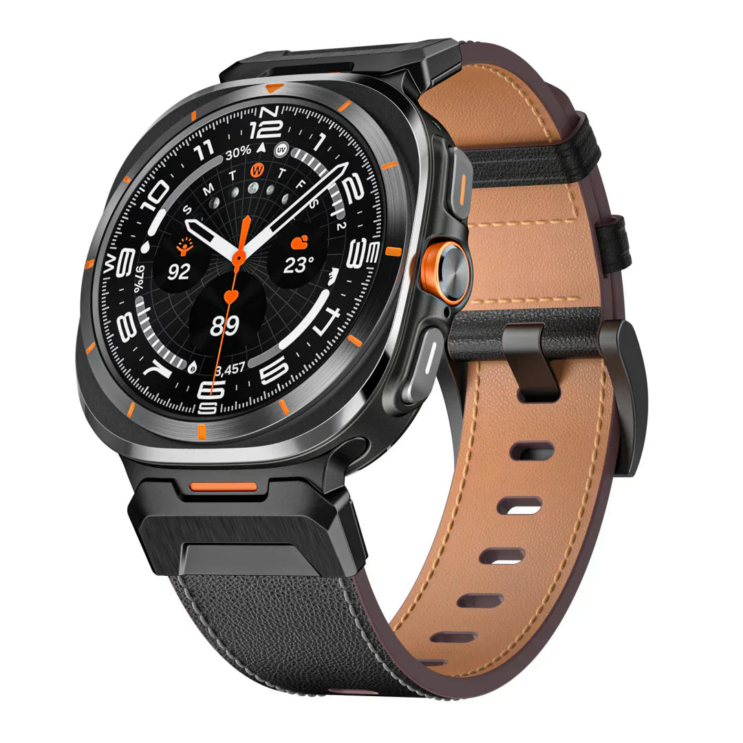 Taktický kožený řemínek pro Samsung Galaxy Watch Ultra