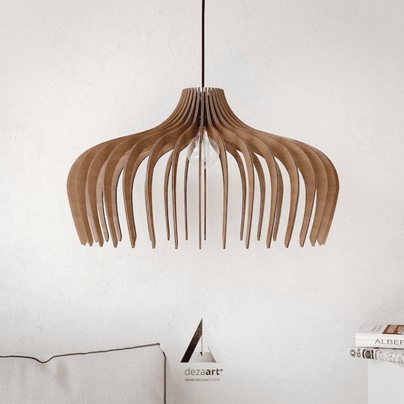 Lampadario in legno Hayden