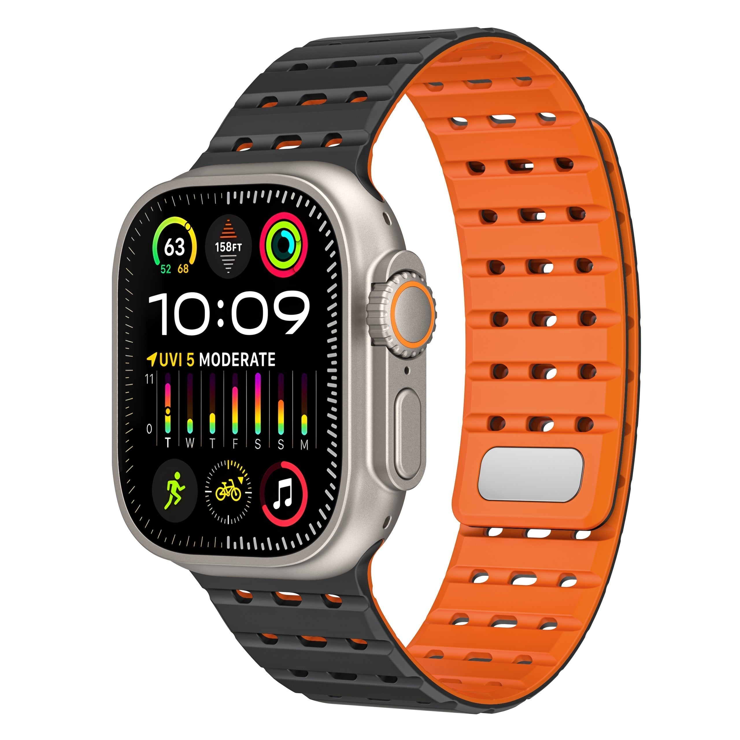 Tali Silikon Magnetik Bernafas AW Untuk Apple Watch