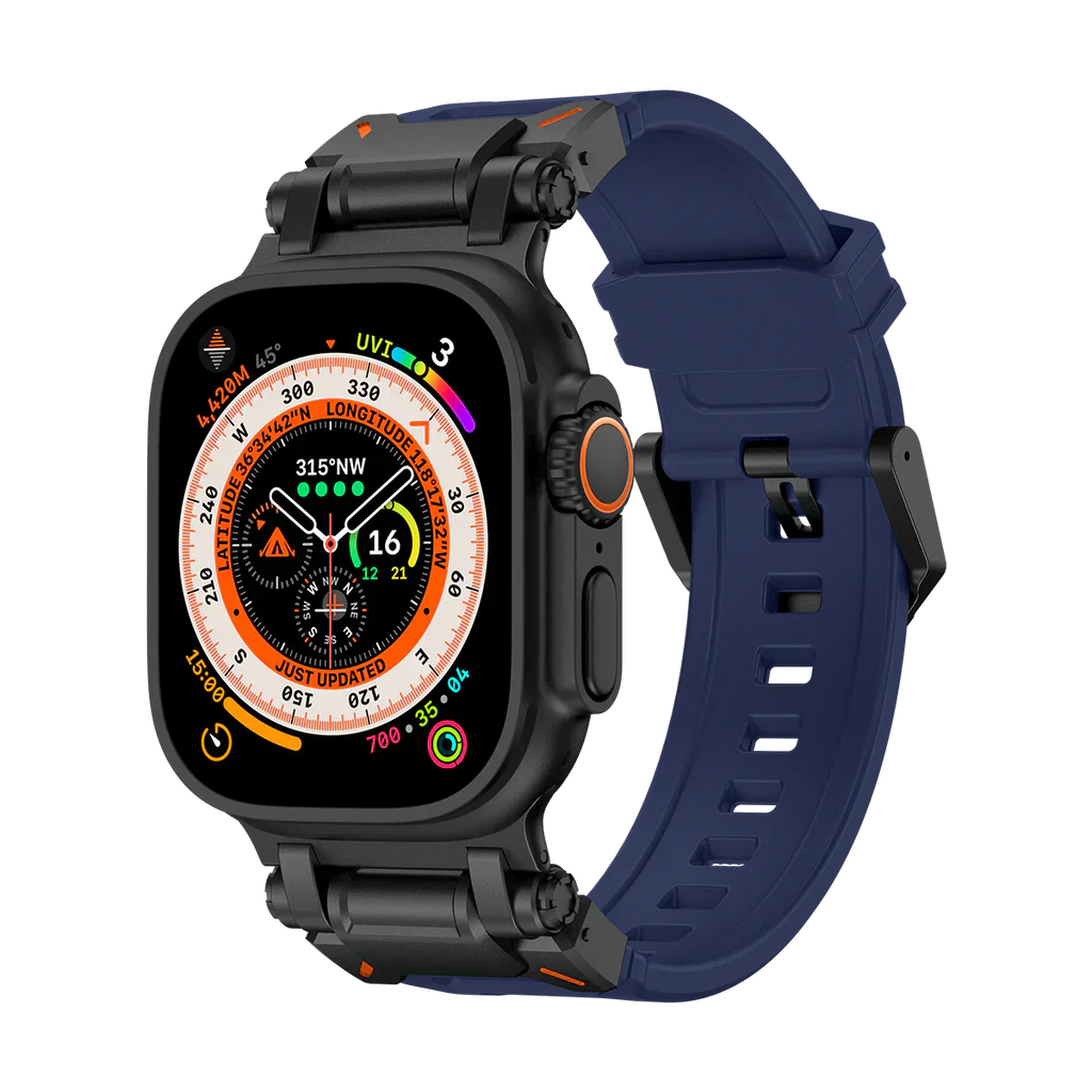 Új titán fém fej szilikon szíj Apple Watch-hoz