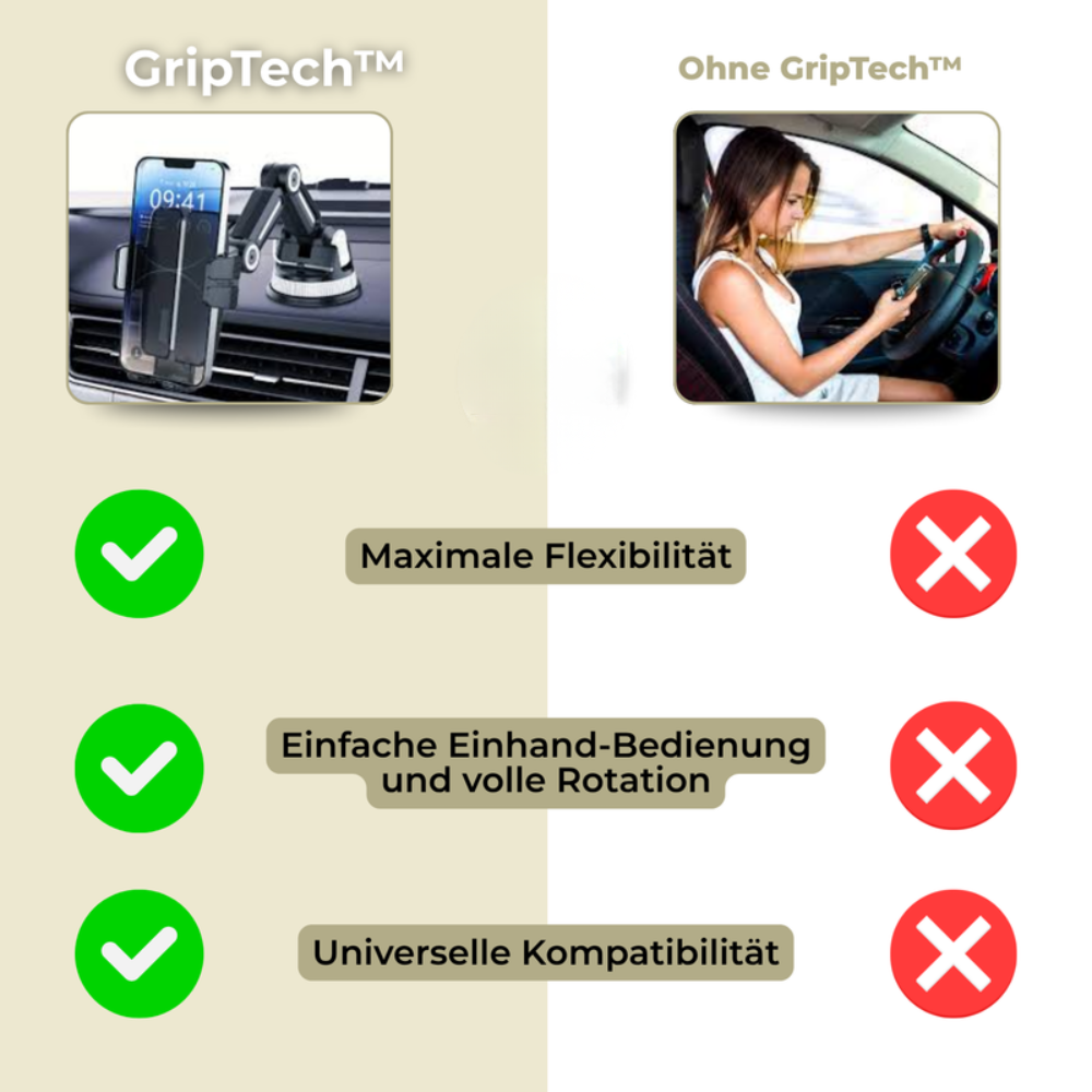 Biltelefonholder med sterk sugekraft