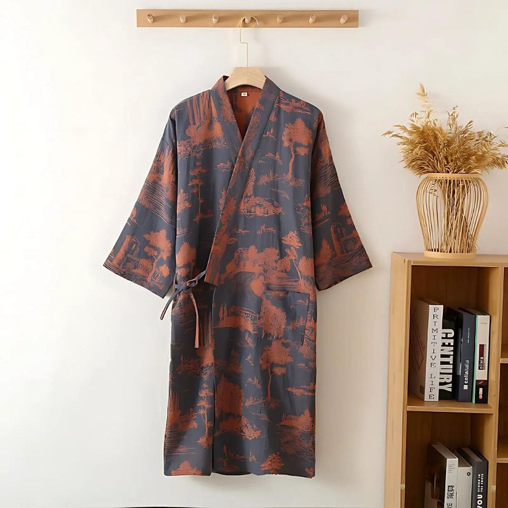 Jubah Kimono Hutan Tenang