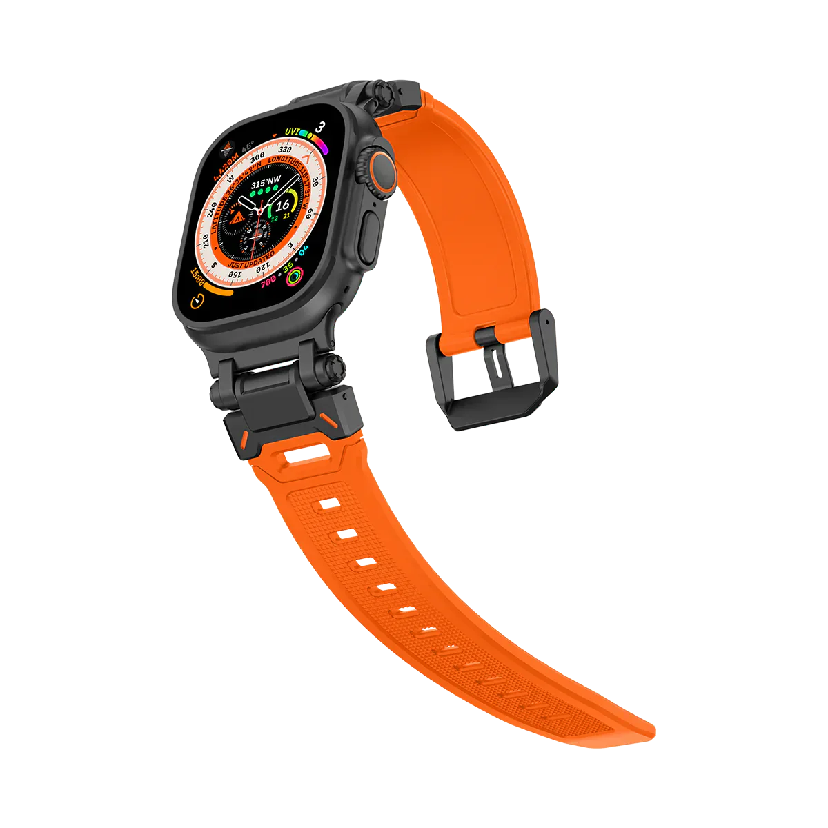 Új titán fém fej szilikon szíj Apple Watch-hoz