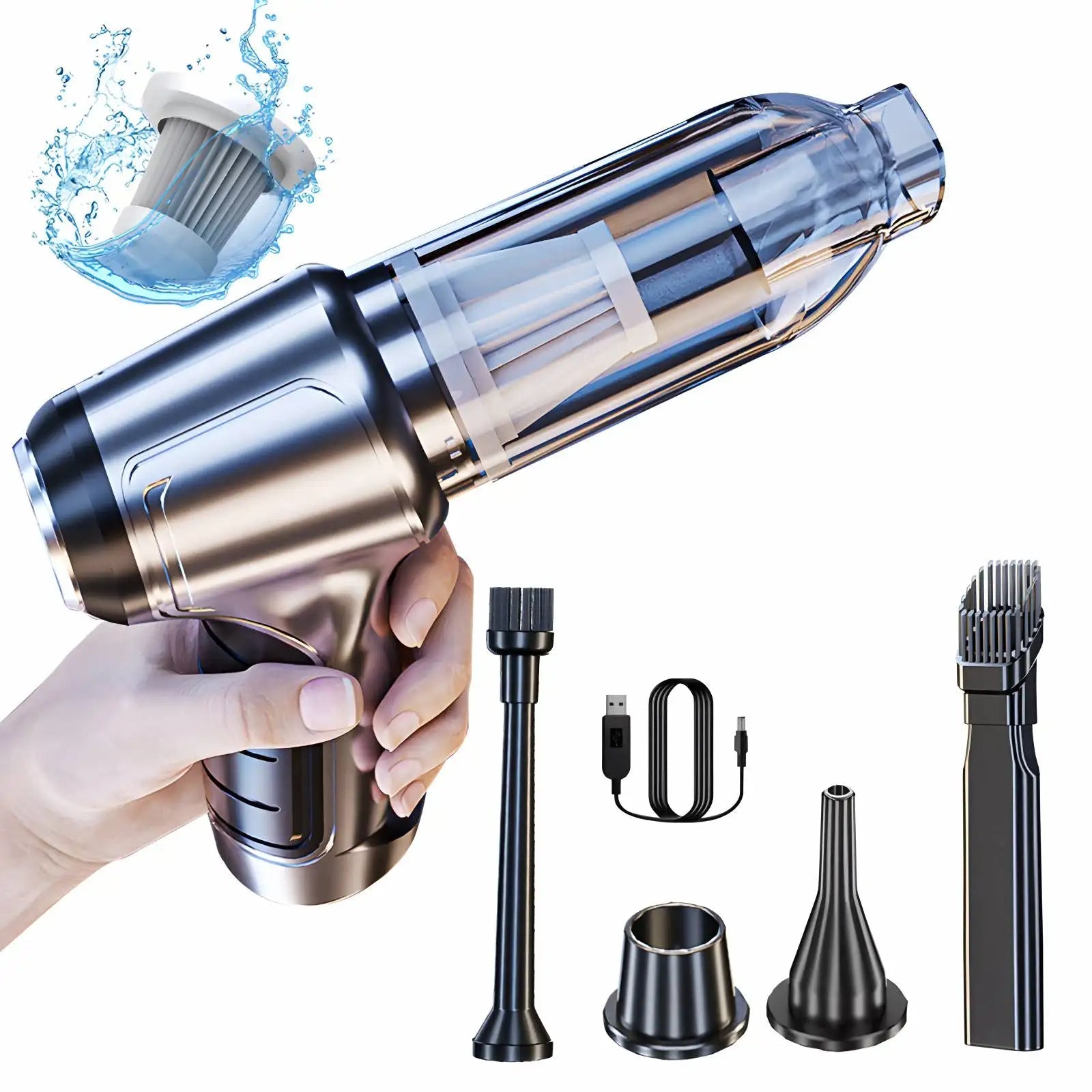 Wireless Car Vacuum Cleaner 2024 Upgraded 95,000 Pa