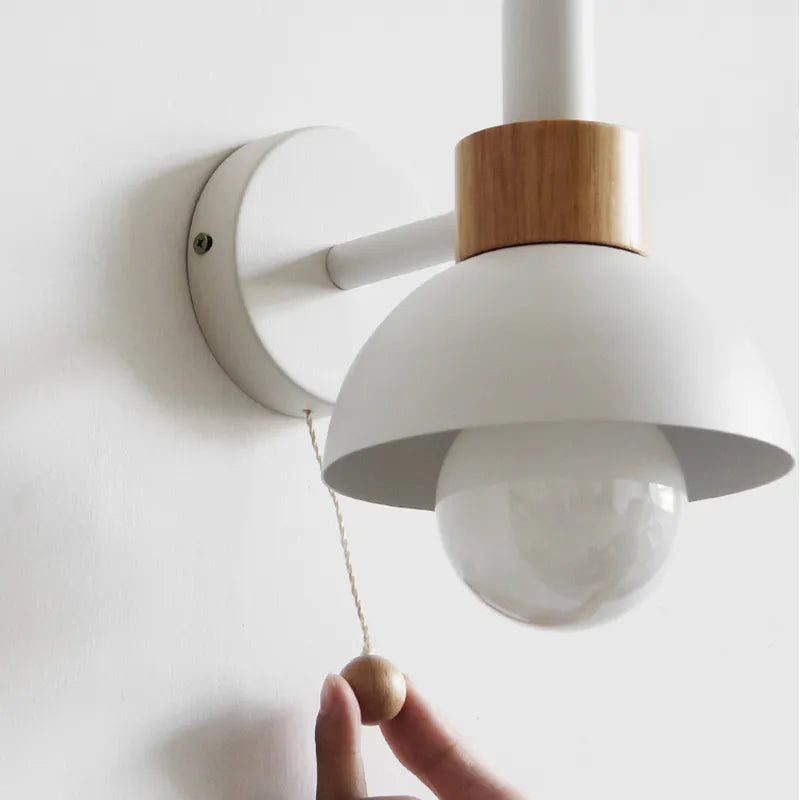 Valentina Modern LED Wall Lamp — Metal Glass, White/Yellow/Pink/Green Finish