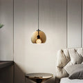 Glass Globe Pendant Light — Amber Smoky Grey, June Design