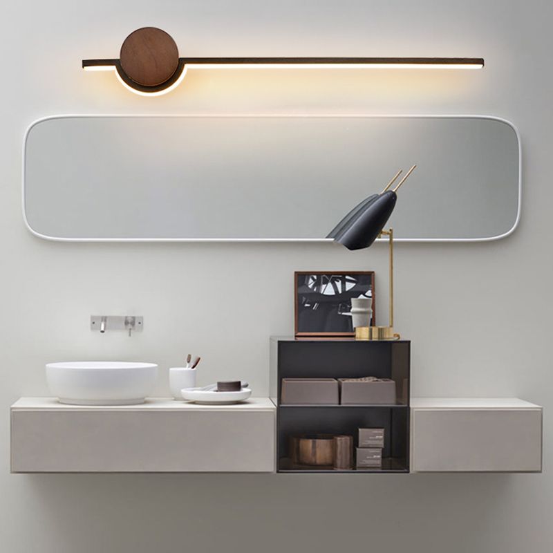 Arisha Nordic Linear Vanity Wall Lamp,Black/White/Gold,Bedroom - Neutralighting