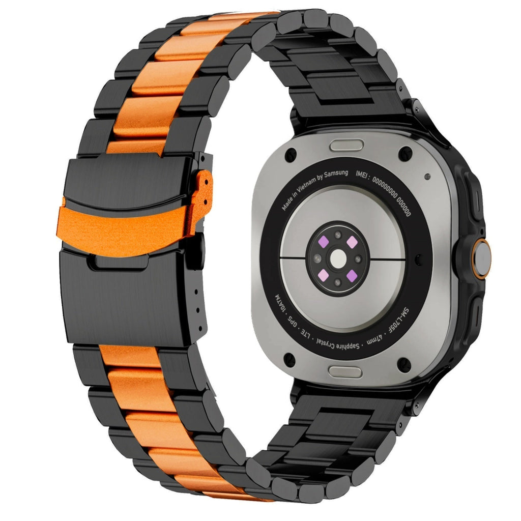 Anel de Titânio Estilo Empresarial para Samsung Watch Ultra