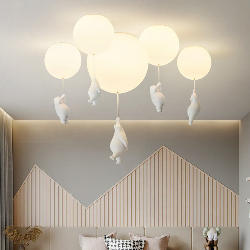 Cora Bear Balloon Ceiling Pendant Light For Kids Room