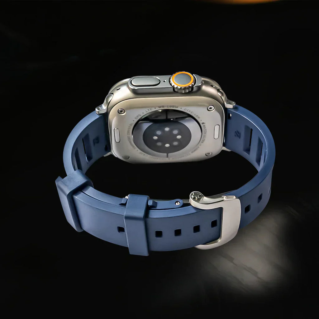 Correa con hebilla de mariposa FKM para Apple Watch