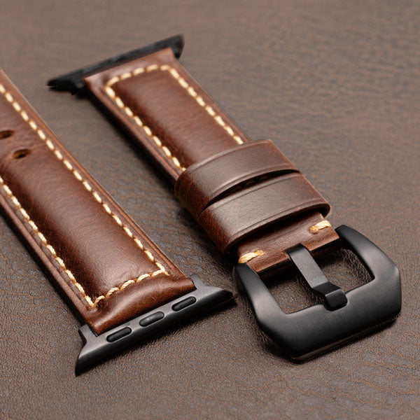 Nappa Deri Kordon Apple Watch için
