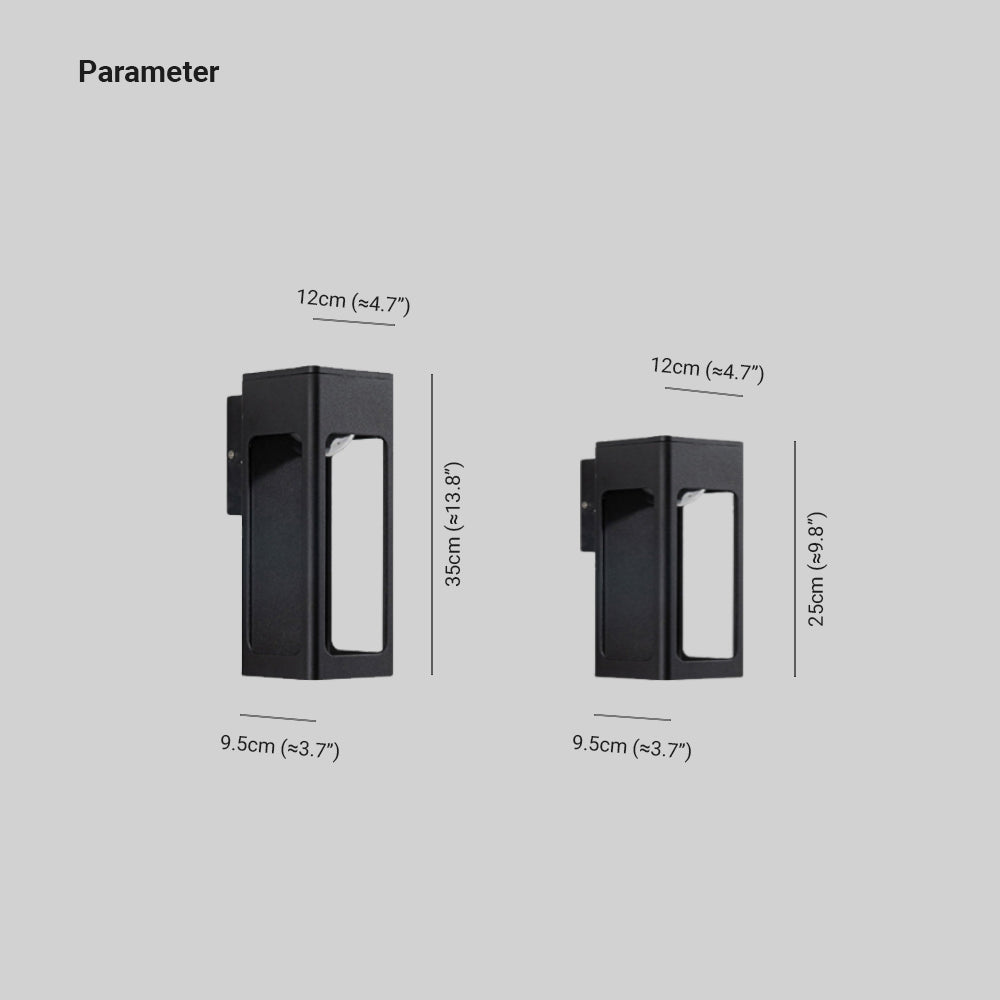 Venkovní nástěnné svítidlo Solith — voděodolné IP65, minimalistický geometrický design, teplá žárovka v balení
