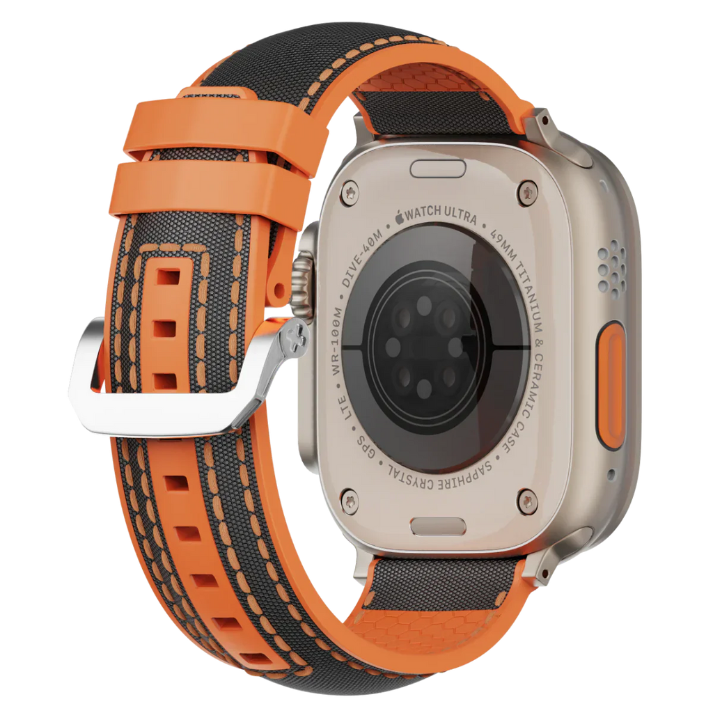 سوار بمشبك فراشة FKM لساعة آبل