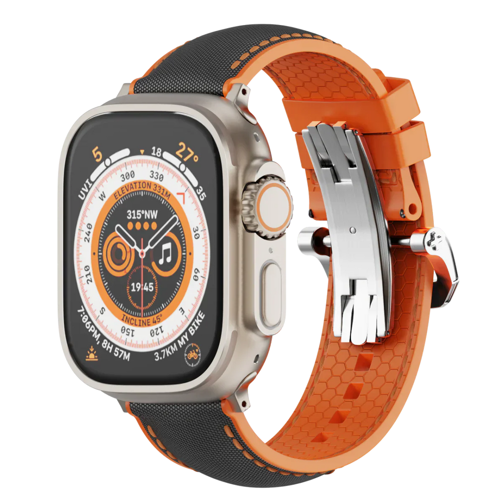 سوار بمشبك فراشة FKM لساعة آبل