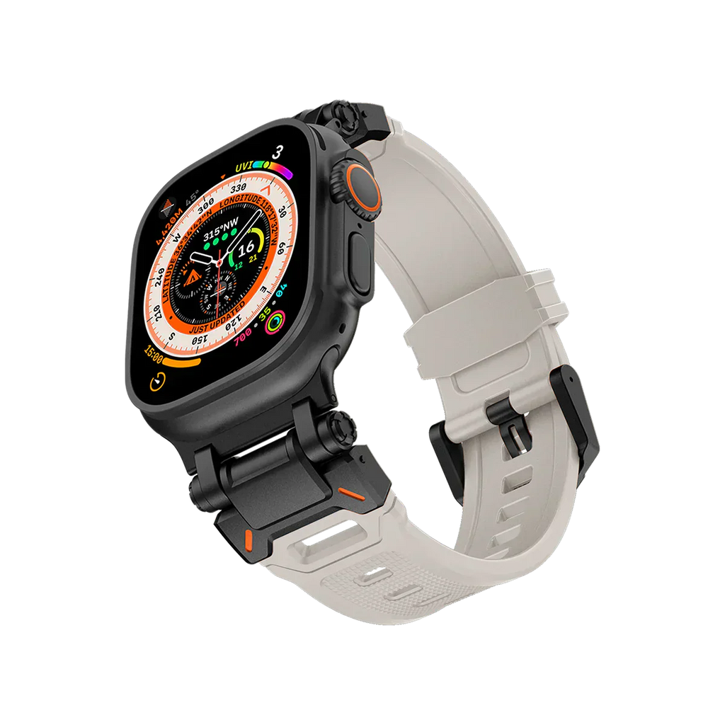 Új titán fém fej szilikon szíj Apple Watch-hoz