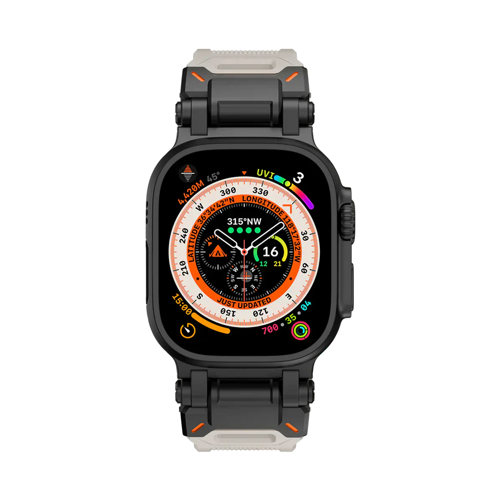 Új titán fém fej szilikon szíj Apple Watch-hoz
