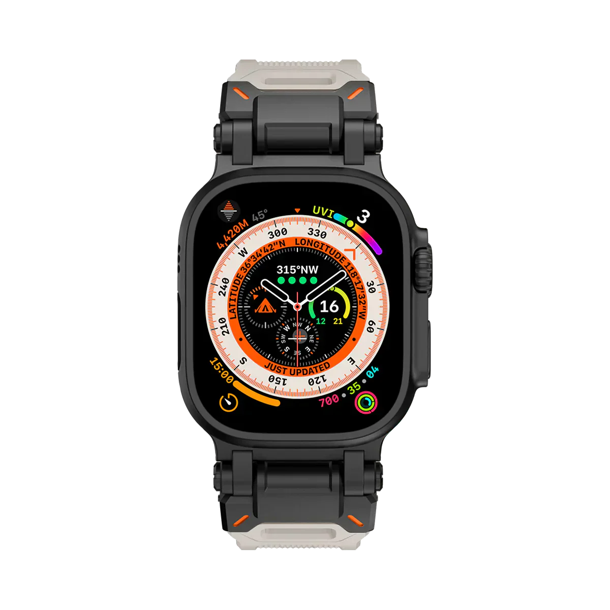 Új titán fém fej szilikon szíj Apple Watch-hoz