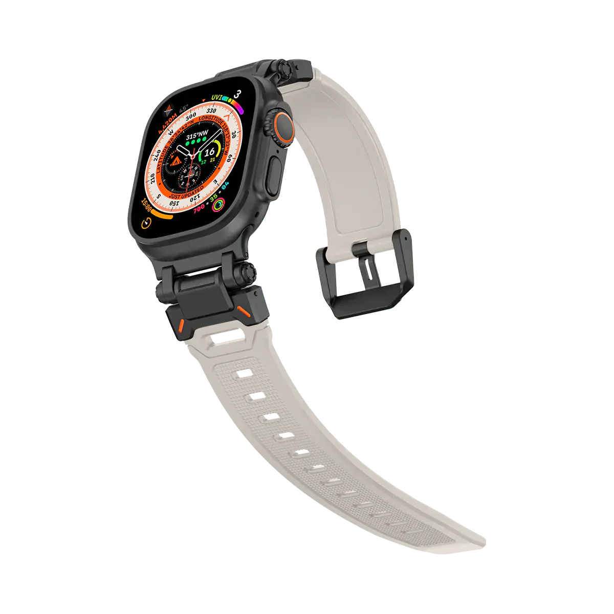 Új titán fém fej szilikon szíj Apple Watch-hoz