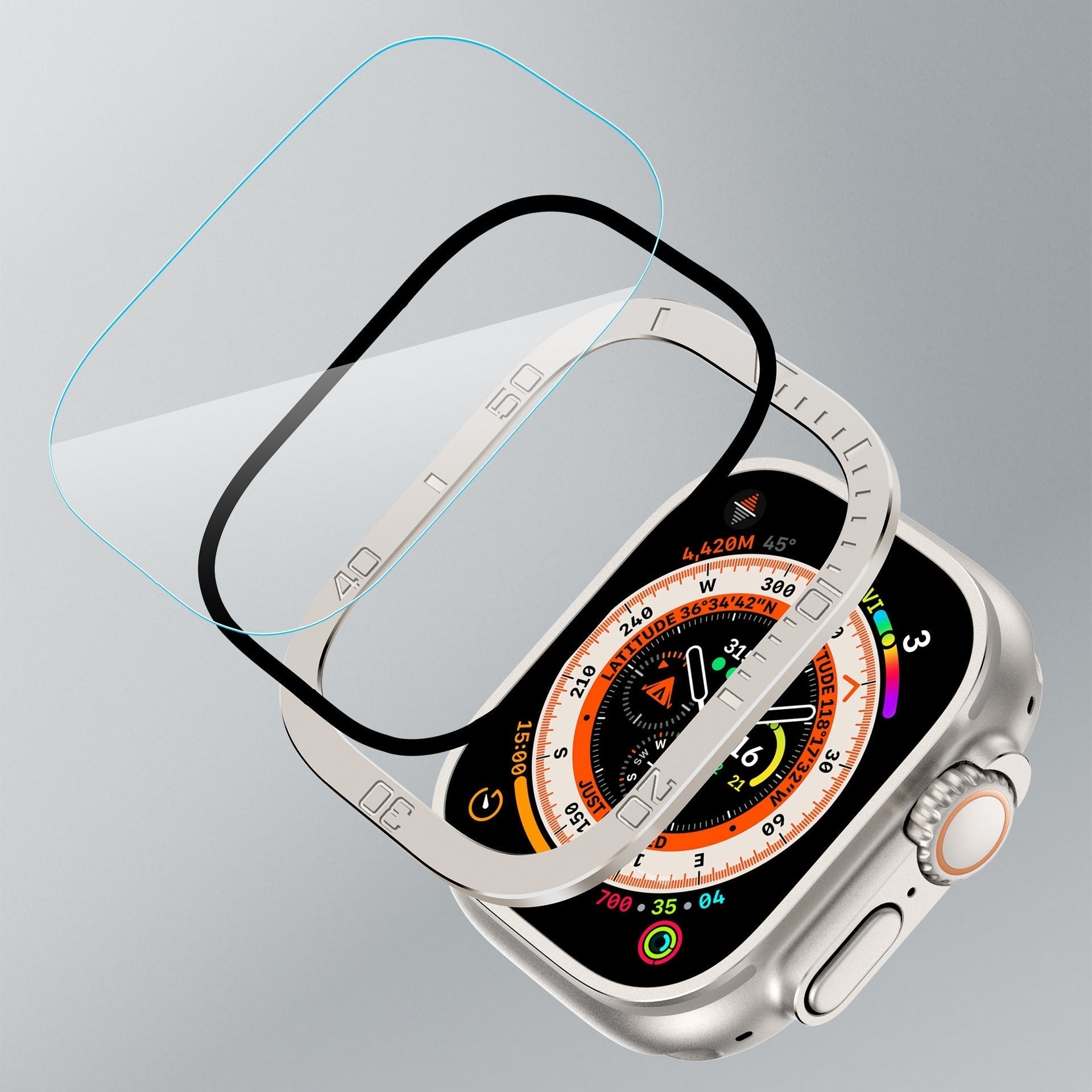 Protezione per schermo in vetro temperato per Apple Watch Ultra