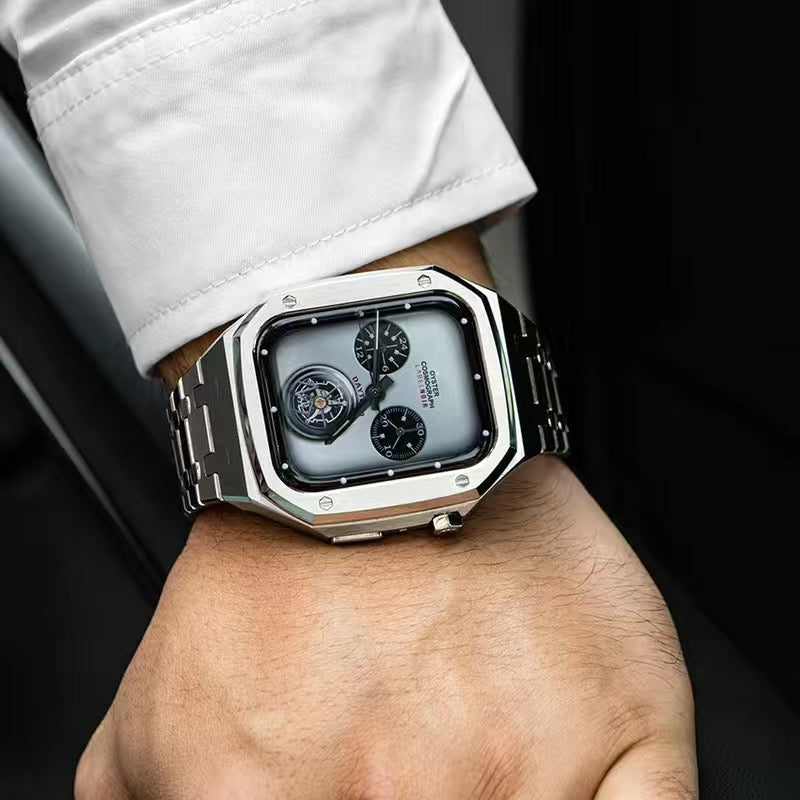 AP9006 316Lステンレススチールバンド ステンレススチールケース Apple Watch用レトロフィットキット
