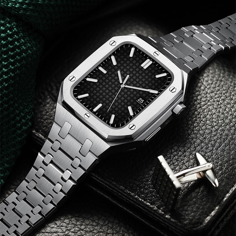 AP9006 316Lステンレススチールバンド ステンレススチールケース Apple Watch用レトロフィットキット