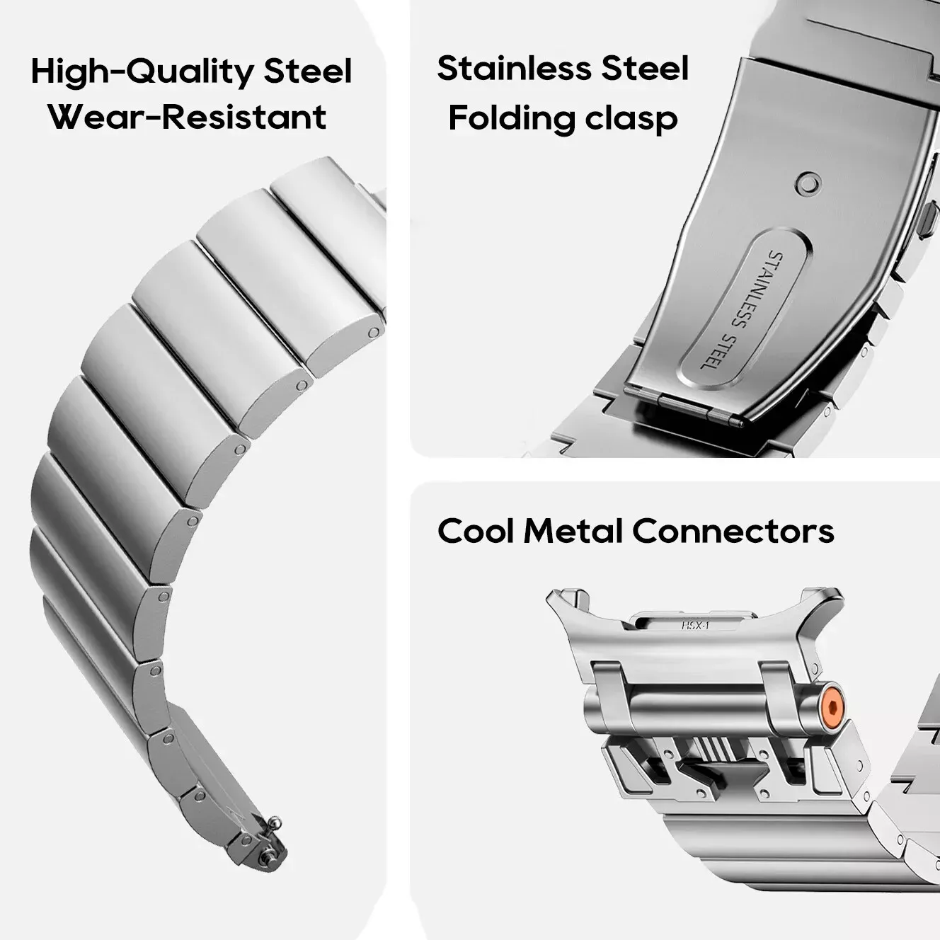 Bracelet en acier inoxydable Armor pour montre Samsung 7 Ultra