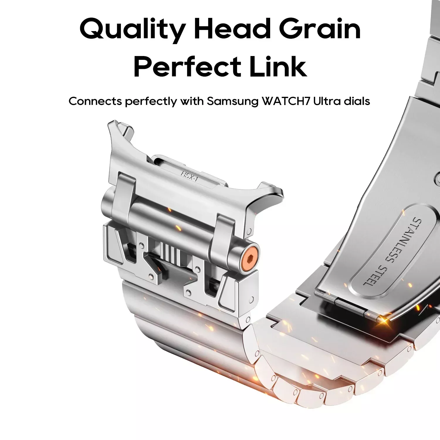 Bracelet en acier inoxydable Armor pour montre Samsung 7 Ultra