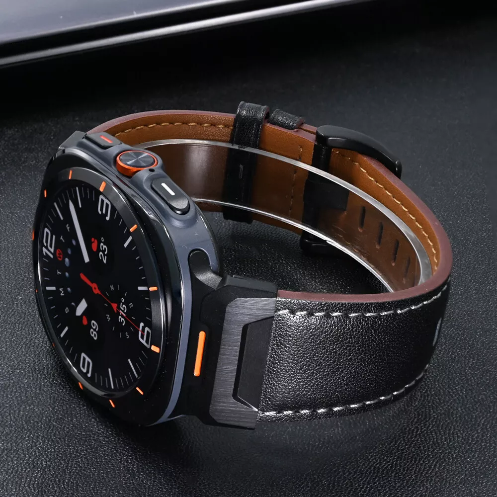 Taktiskt läderarmband för Samsung Watch 7 Ultra