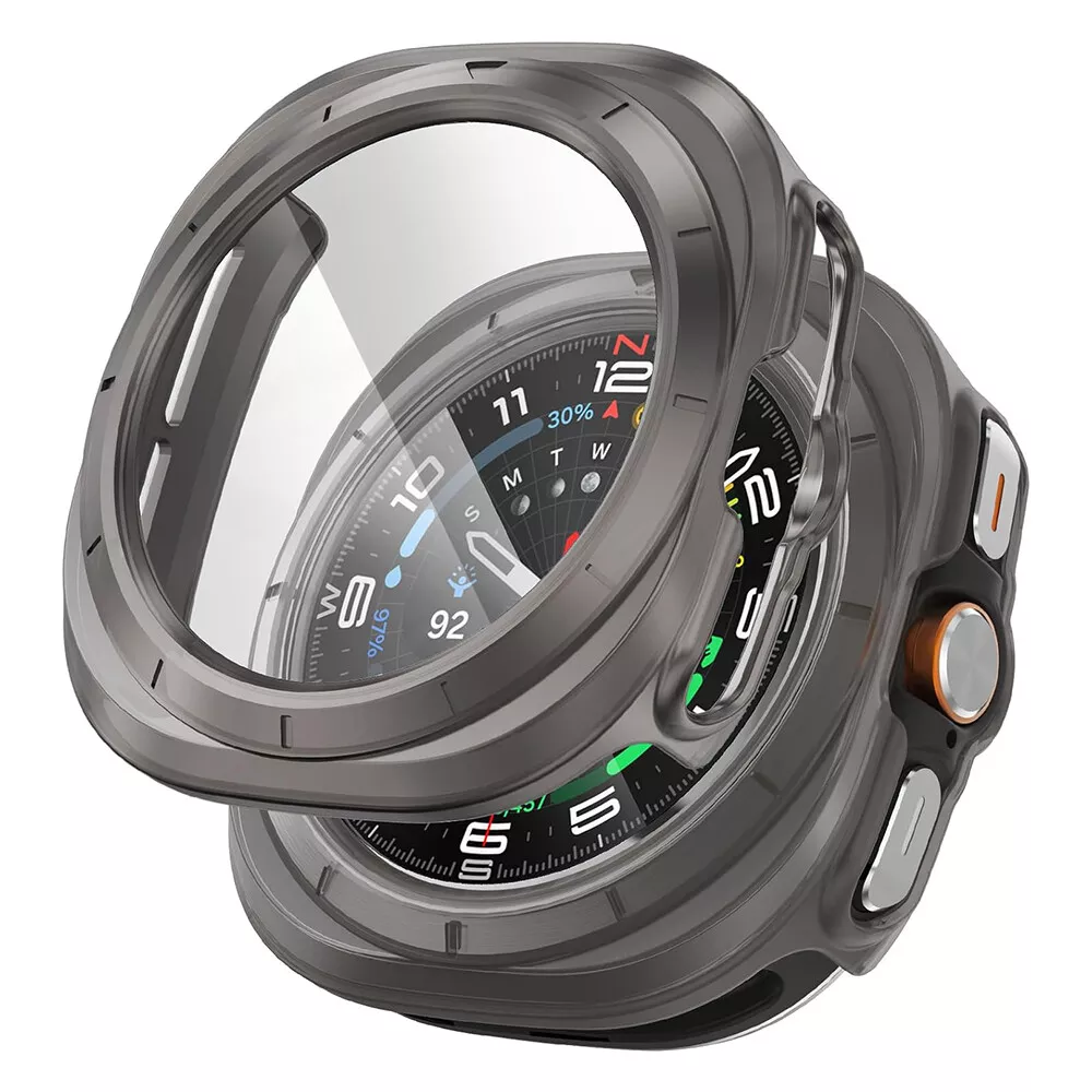 Full dekning ultra hardt etui med herdet glass for Samsung Galaxy Watch 47mm