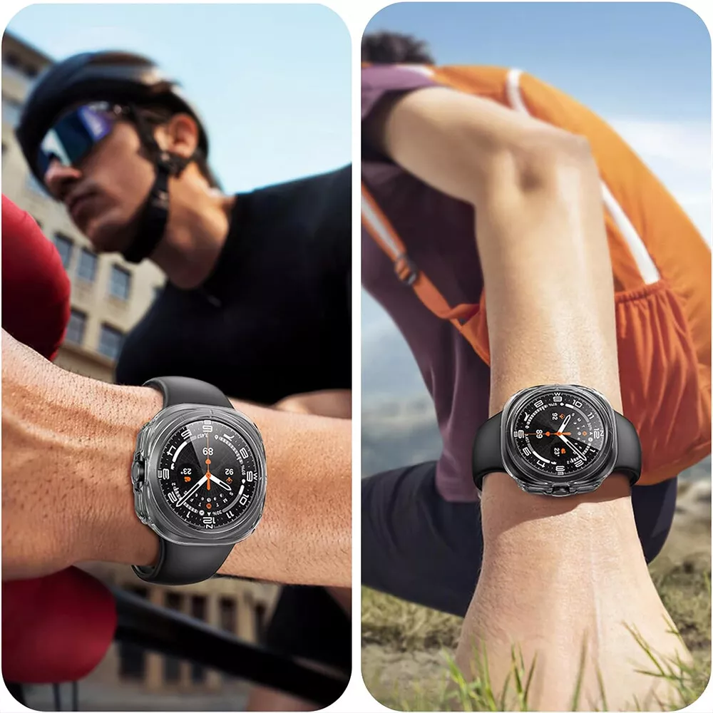 Full dekning ultra hardt etui med herdet glass for Samsung Galaxy Watch 47mm