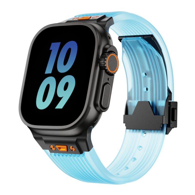 RM gennemsigtigt silikonearmbånd til Apple Watch