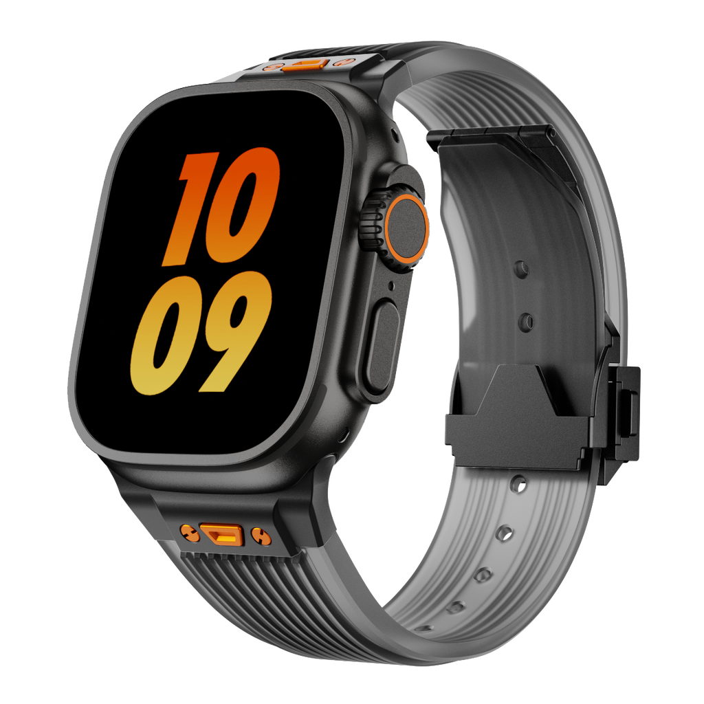 RM gennemsigtigt silikonearmbånd til Apple Watch