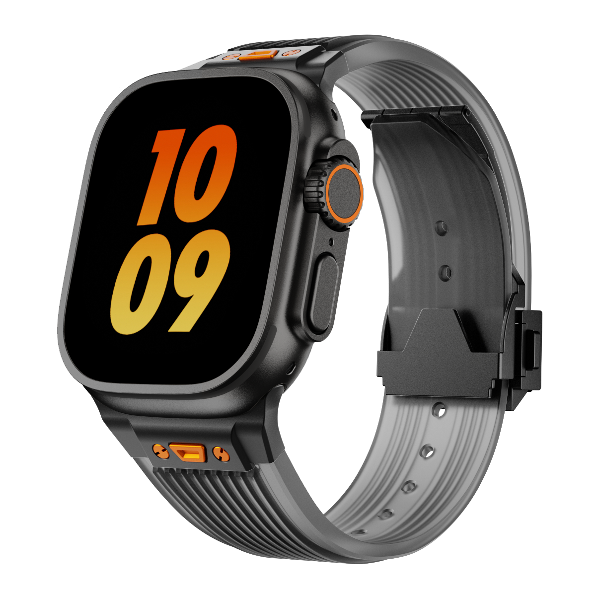RM gennemsigtigt silikonearmbånd til Apple Watch