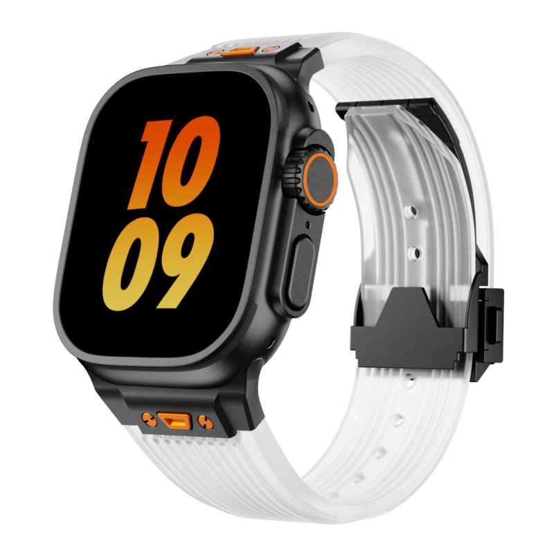 RM gennemsigtigt silikonearmbånd til Apple Watch