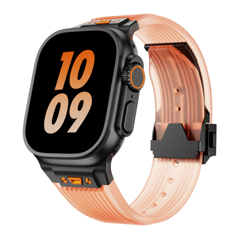 RM gennemsigtigt silikonearmbånd til Apple Watch