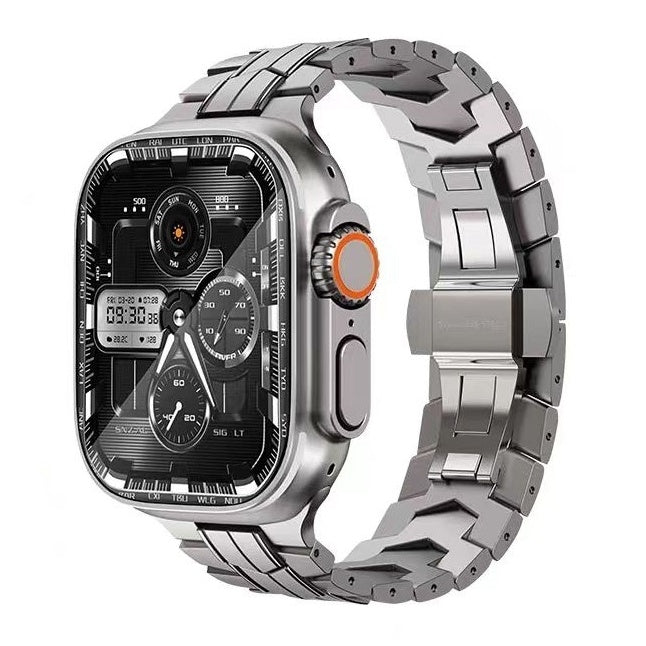 Tali Jam Apple Pelindung Aloi Titanium Logam