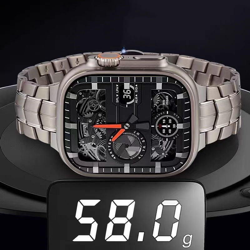 Tali Jam Apple Pelindung Aloi Titanium Logam