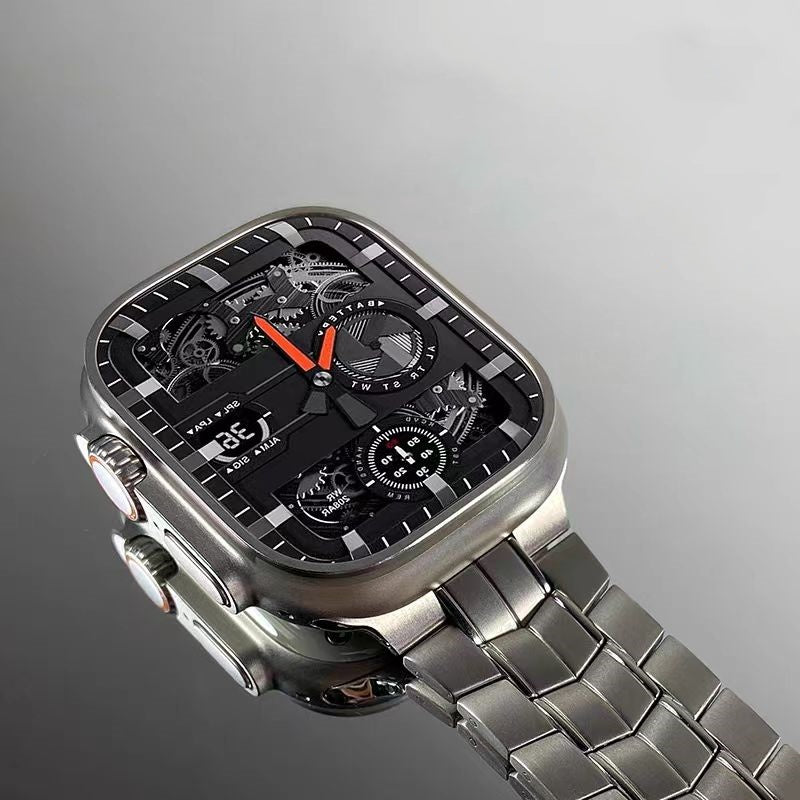 Tali Jam Apple Pelindung Aloi Titanium Logam