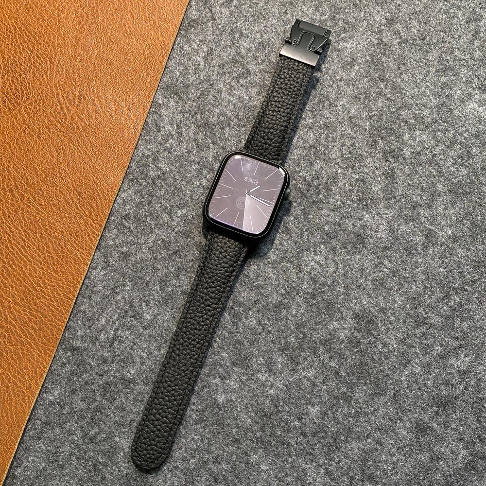 Skórzany pasek z magnetyczną klamrą do Apple Watch