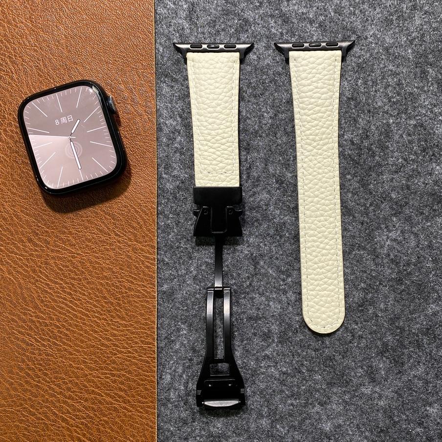 Skórzany pasek z magnetyczną klamrą do Apple Watch