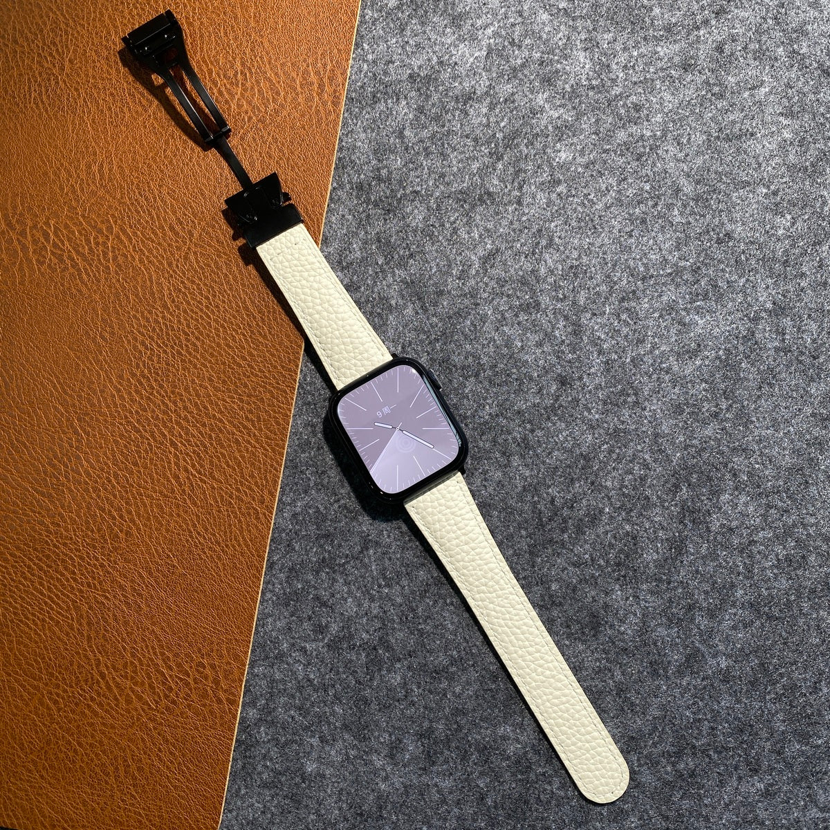 Skórzany pasek z magnetyczną klamrą do Apple Watch